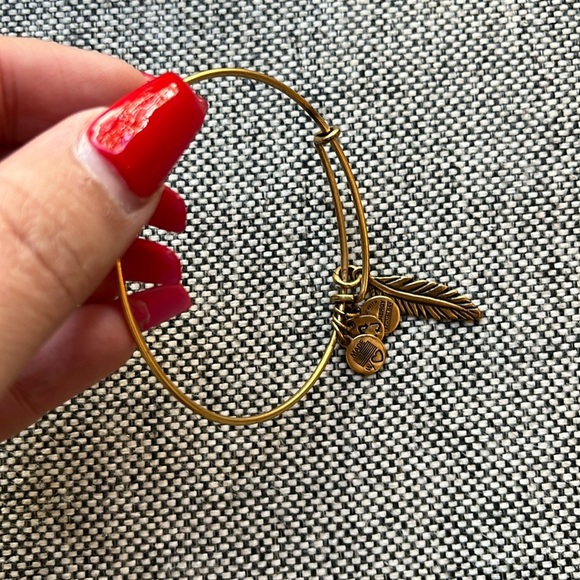 ✨ Alex and Ani Bracelet in Gold with Feather Charm! ✨ - Picture 9 of 13